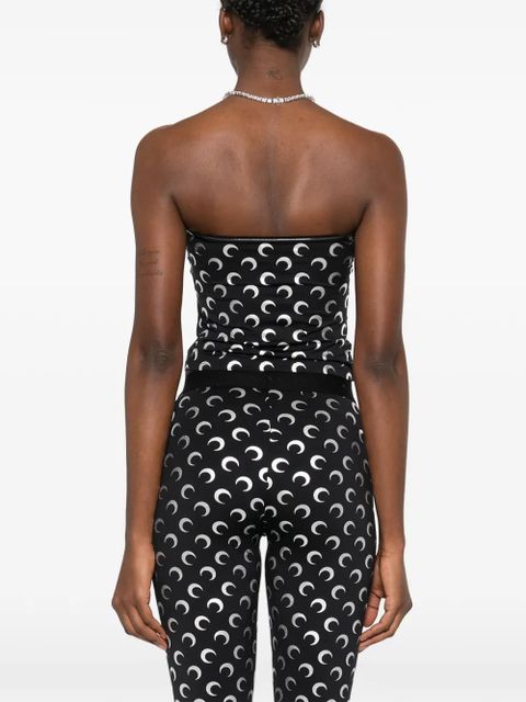 Marine Serre moon-print top - Black