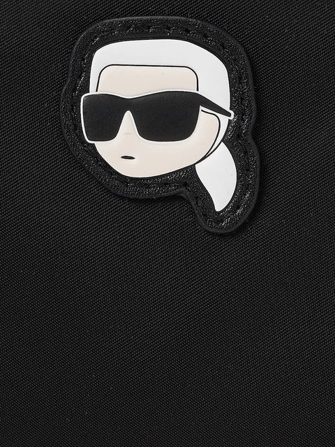 Karl Lagerfeld portfel IKON NYLON damski kolor czarny A3W32102 - zdjęcie produktu nr 2