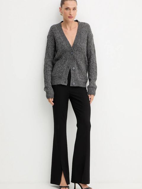 Silvian Heach kardigan z domieszką wełny VALBUENA damski kolor szary GPA25149CD - zdjęcie produktu nr 2