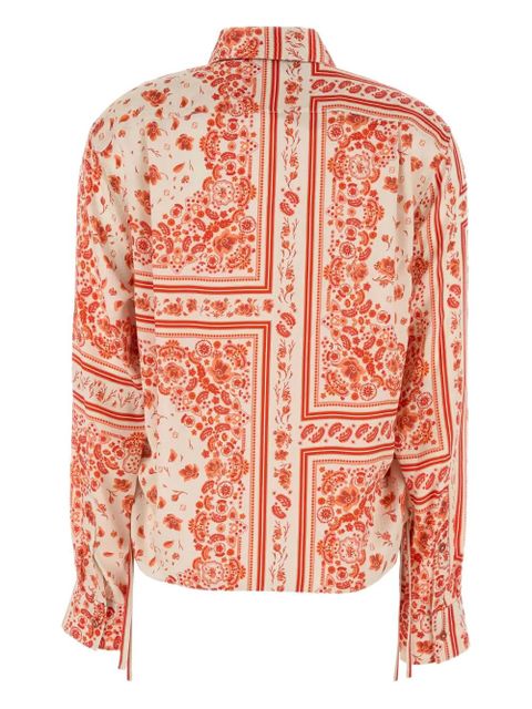 FENDI paisley-print silk shirt - Orange - zdjęcie produktu nr 2