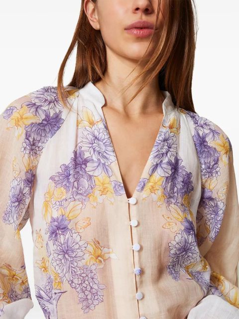 TWINSET floral-print blouse - Neutrals