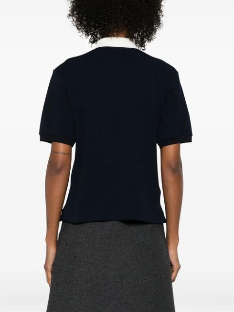 Miu Miu cotton polo shirt - Blue