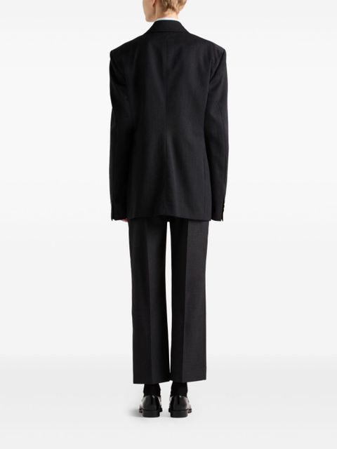 Prada gabardine-weave trousers - Grey