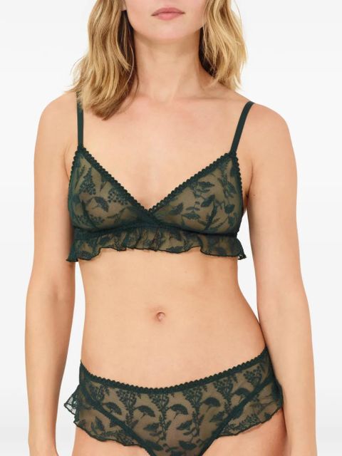 ERES Clochette wireless triangle bra - Green