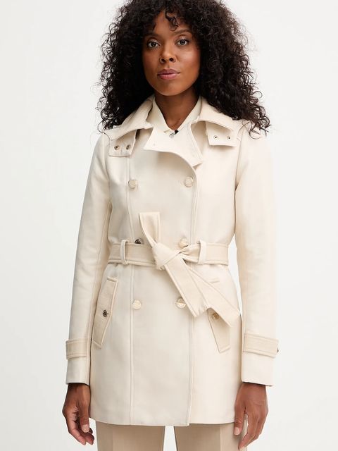 Morgan płaszcz GZIMA damski kolor beżowy przejściowy GZIMA - zdjęcie produktu nr 1