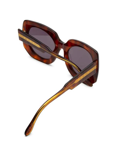 Marni Eyewear havana geometric sunglasses - Brown