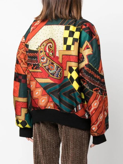 ETRO patchwork reversible bomber jacket - Orange