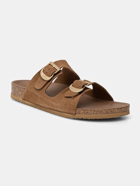 Skechers klapki damskie zamszowe ARCH FIT GRANOLA - zdjęcie produktu nr 2