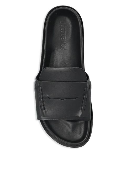 Jacquemus The Mocassin slides - Black