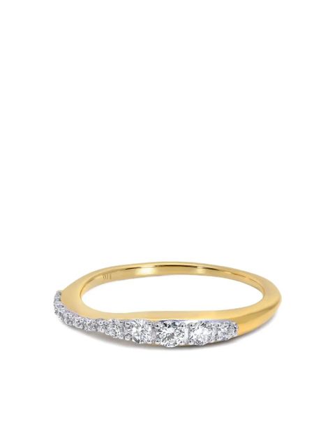Monica Vinader Riva diamond stacking ring - Gold - zdjęcie produktu nr 1