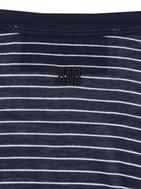 AMI Paris striped t-shirt - Blue