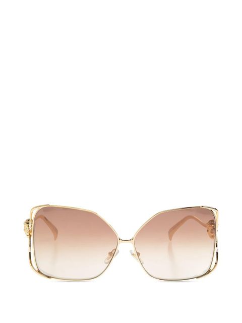 Versace Eyewear geometric medusa sunglasses - Gold - zdjęcie produktu nr 1