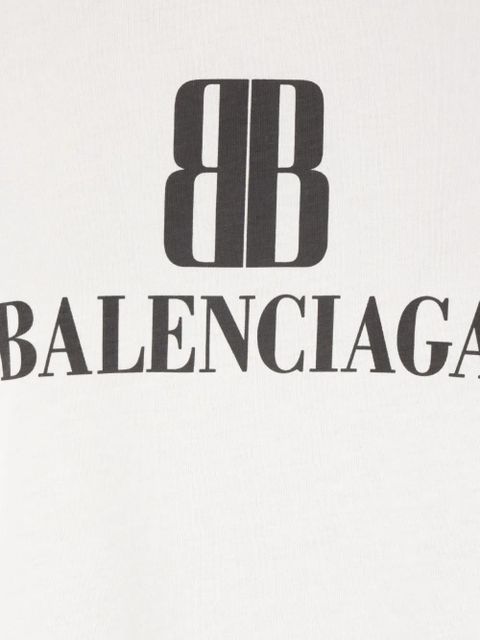 Balenciaga logo-print cotton T-shirt - White - zdjęcie produktu nr 2