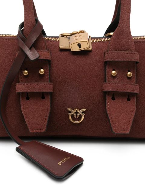 PINKO padlock top-handles tote bag - Red