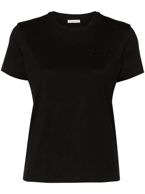 Moncler logo-embellished cotton T-shirt - Black - zdjęcie produktu nr 1