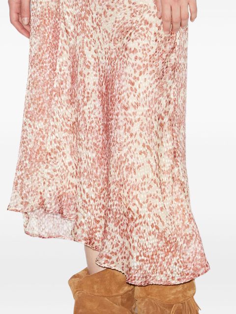 ISABEL MARANT Lisanne midi skirt - Red