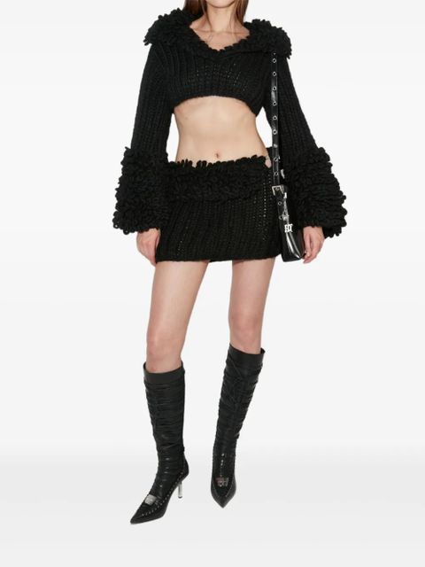 MISBHV ruffled knitted sweater - Black