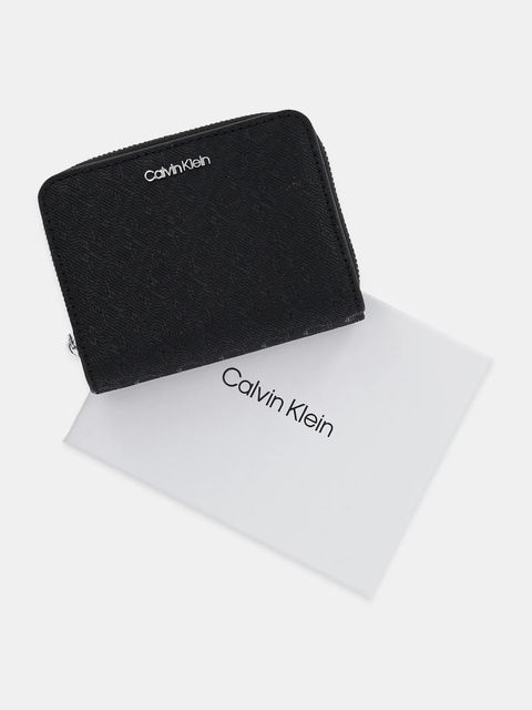 Calvin Klein portfel damski kolor czarny LV04F1037G