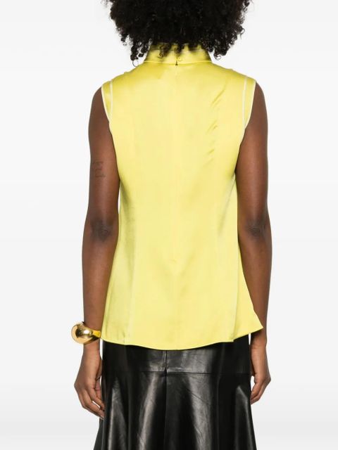 Jil Sander sleeveless blouse - Yellow