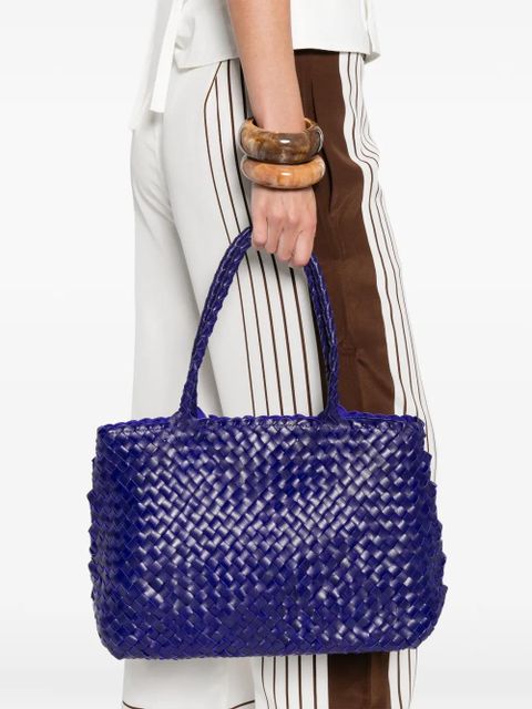 DRAGON DIFFUSION braided handle tote bag - Blue