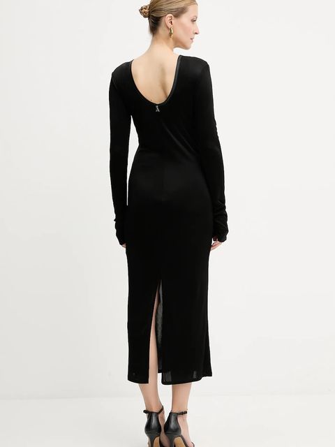 Patrizia Pepe sukienka kolor czarny midi dopasowana 8A1505 J303