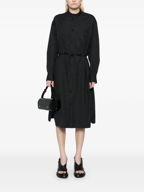 LEMAIRE drawstring shirt dress - Black - zdjęcie produktu nr 2