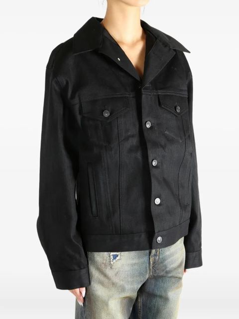 Balenciaga button-fastening denim jacket - Black