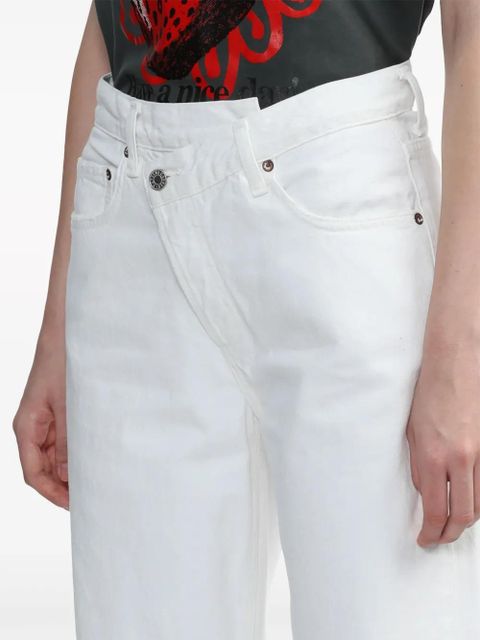 AGOLDE Criss Cross straight-leg jeans - White