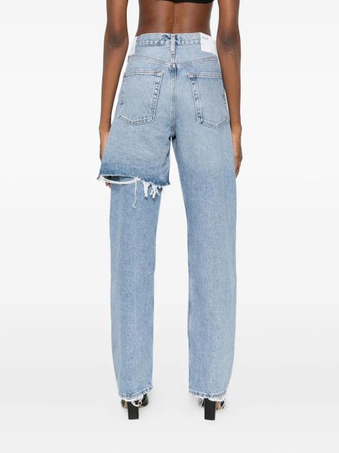 AGOLDE ripped cotton jeans - Blue