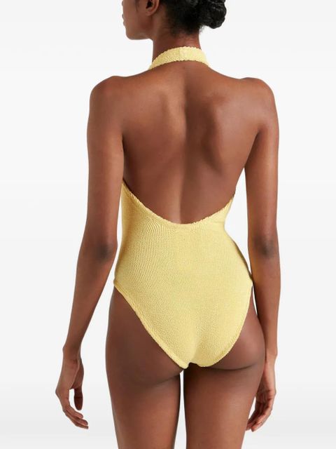 Hunza G Adriana beaded swimsuit - Yellow
