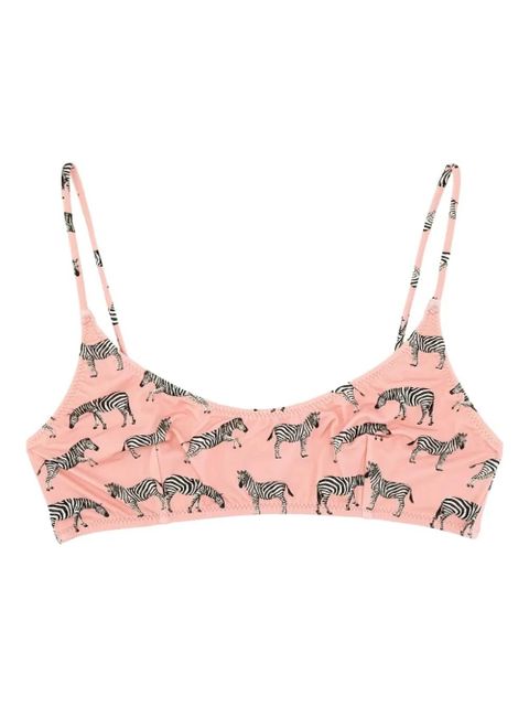 MC2 Saint Barth zebra-print bikini top - Pink - zdjęcie produktu nr 1