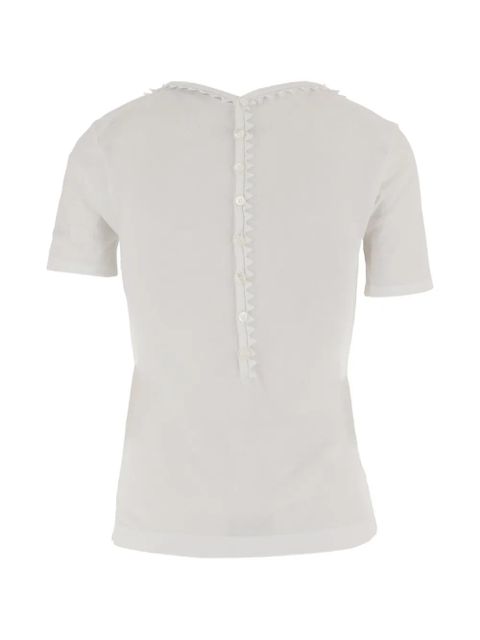 Jacquemus ruffled buttoned T-shirt - White - zdjęcie produktu nr 2