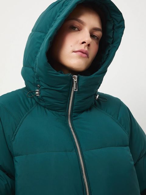 Medicine płaszcz puchowy kolor zielony