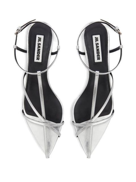 Jil Sander leather sandals - Silver