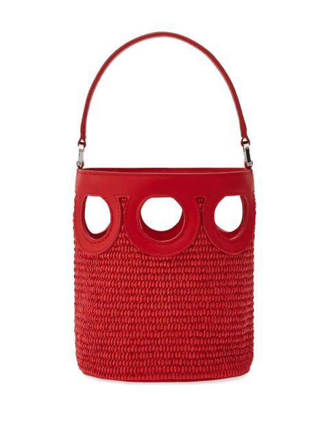 Ferragamo mini Gancini bucket bag - Red - zdjęcie produktu nr 2