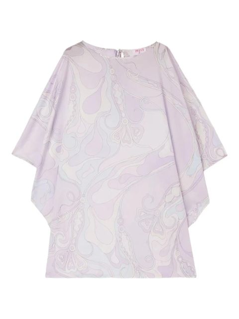 PUCCI wave-print kaftan dress - Purple - zdjęcie produktu nr 1