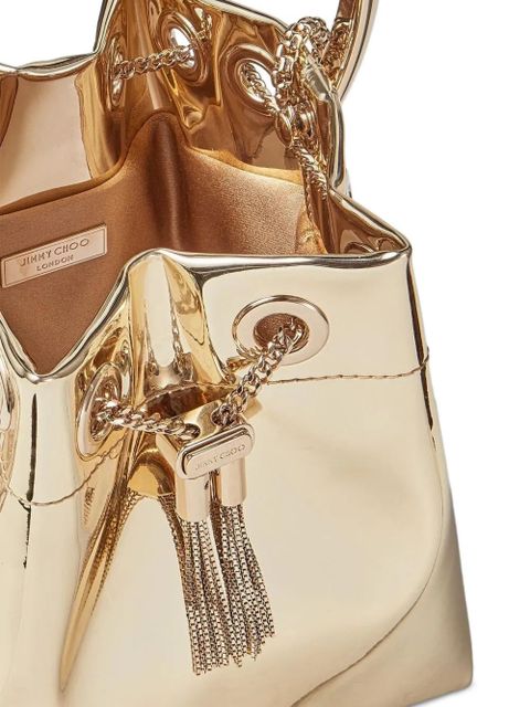 Jimmy Choo Bon Bon top-handle tassel-detail mini bag - Gold