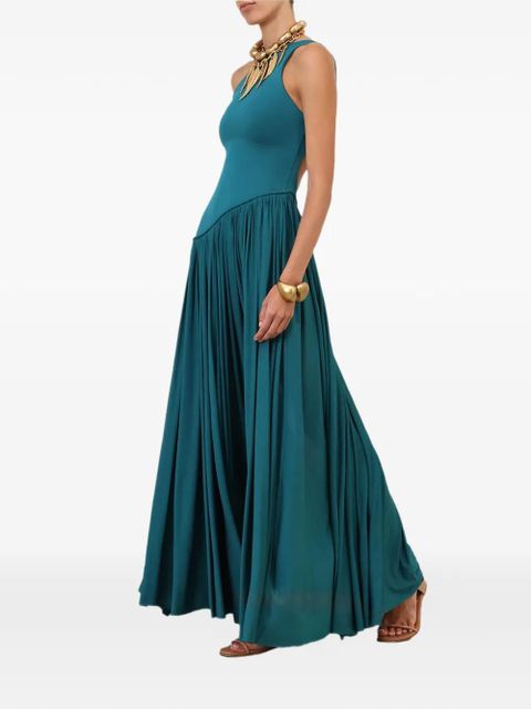 ZIMMERMANN Luna asymmetrical pleated dress - Blue - zdjęcie produktu nr 2