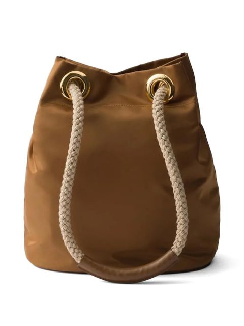 Prada small Mariner bucket bag - Brown