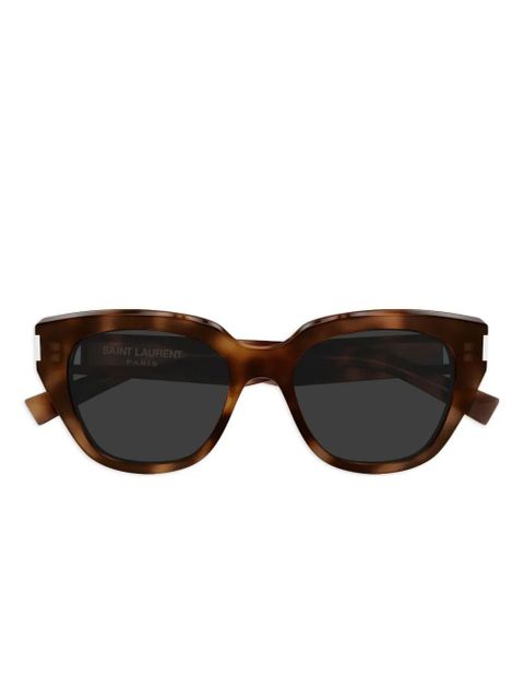 Saint Laurent Eyewear geometric sunglasses - Brown - zdjęcie produktu nr 1