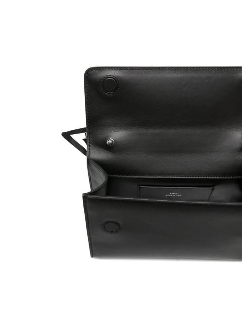 AMIRI logo-plaque leather tote bag - Black