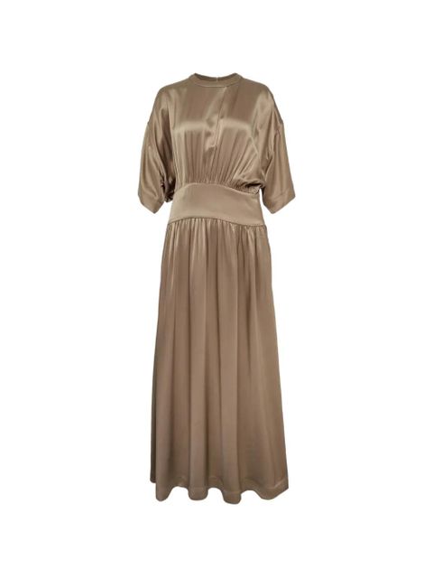TOTEME gathered detail dress - Brown - zdjęcie produktu nr 1