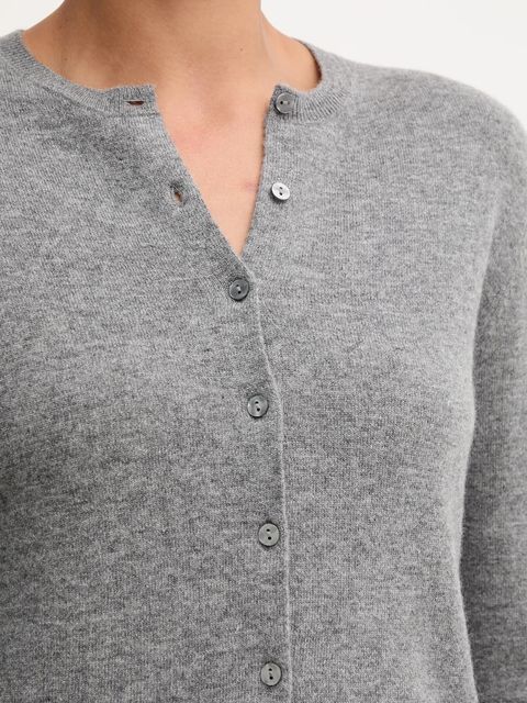 United Colors of Benetton kardigan wełniany kolor szary lekki