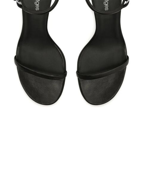 Courrèges Oblique sandals - Black