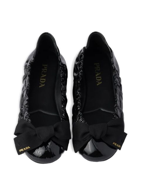 Prada leather ballet flats - Black