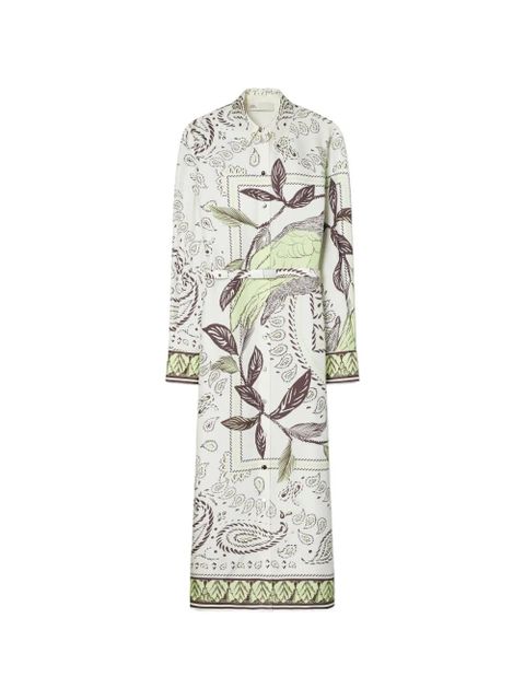 Tory Burch printed silk shirtdress - Neutrals - zdjęcie produktu nr 1