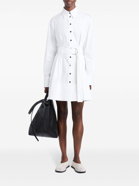 Proenza Schouler long-sleeve poplin shirt dress - White - zdjęcie produktu nr 2