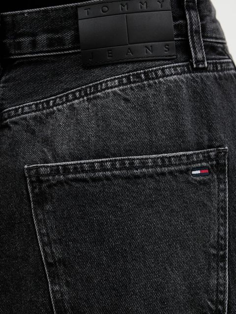 Tommy Jeans spódnica jeansowa kolor czarny maxi prosta DW0DW21576