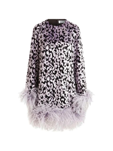 16Arlington Hodi feather devoré dress - Purple - zdjęcie produktu nr 1