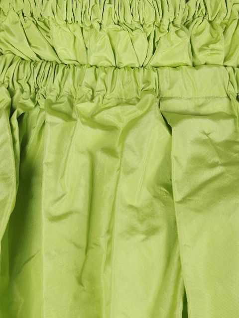 Prada elastic-waist mini skirt - Green